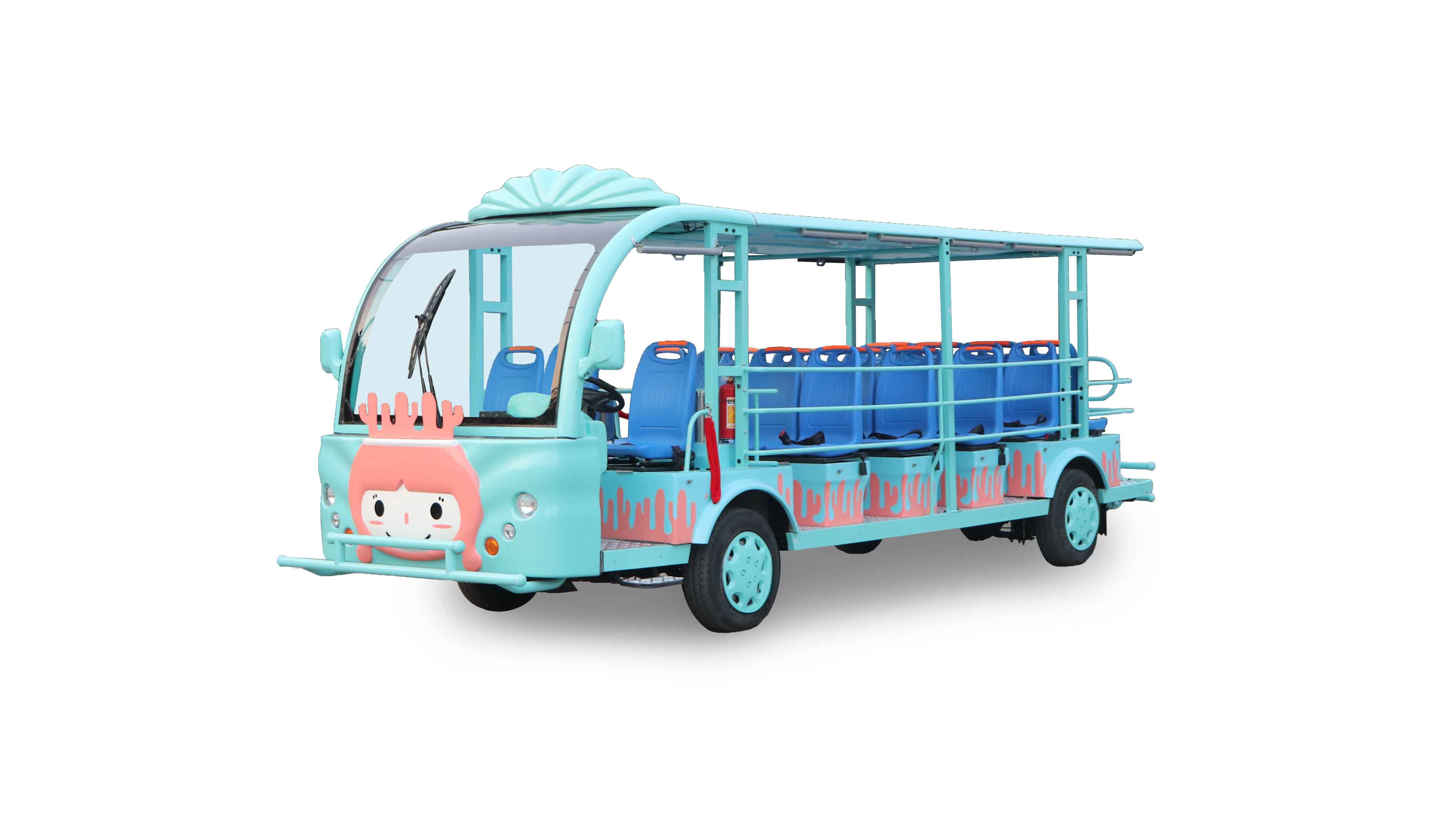 二十三座珊瑚主题造型电动观光车